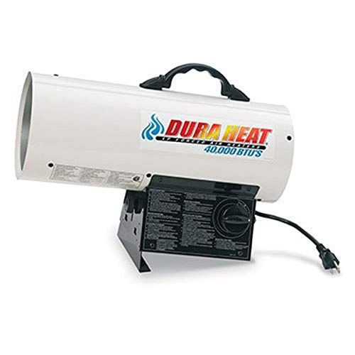  Dura Heat Propane Forced AIR Heater, 40,000 BTU, White