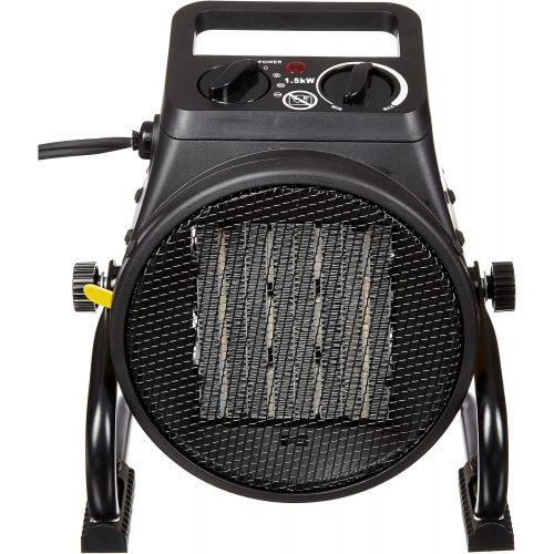  Dura Heat EUH1465 Pivoting Base 5,120 BTU Electric Forced Air Heater, Yellow