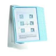 Durable DURABLE SHERPA Style 10-Panel Wall Reference System, Light Blue Borders (594306)