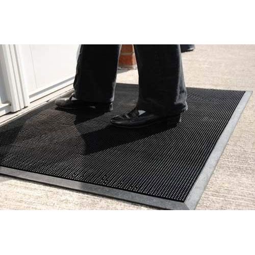  Durable Corporation Durable Heavy Duty Rubber Fingertip Outdoor Entrance Mat, 24 x 32, Black