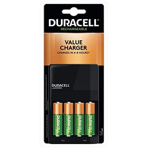  [아마존베스트]Duracell - Ion Speed 1000 Battery Charger with 4 AA Batteries - charger for AA and AAA batteries