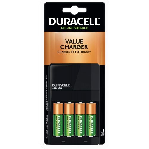  [아마존베스트]Duracell - Ion Speed 1000 Battery Charger with 4 AA Batteries - charger for AA and AAA batteries
