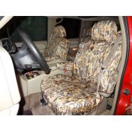 Durafit Seat Covers, C1070-SA-C Camo, 2000-2002 Chevy Suburban & Tahoe and GMC Yukon Front Captain Chairs with Side Impact Airbags and Electric Controls, Custom Seat Covers in Sava
