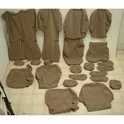  Durafit Seat Covers, Made to fit 2005-2008 Sienna LE, 8 Passenger Van, Complete 3 Row Car Seat Cover Set, Exact Fit, (with Side Impact Airbags) in Tan Velour Fabric