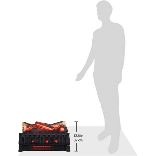  [아마존베스트]Duraflame Electric DFI030ARU Infrared Quartz Set Heater with Realistic Ember Bed and Logs, Black