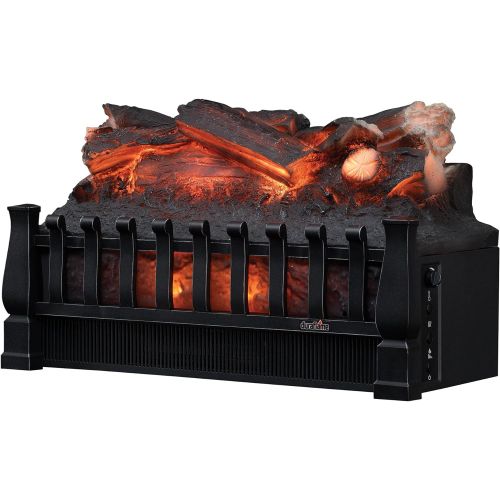  Duraflame DFI021ARU Infrared Quartz Set Heater with Realistic Ember Bed and Logs, 20.5 W x 8.66 D x 12 H, Black