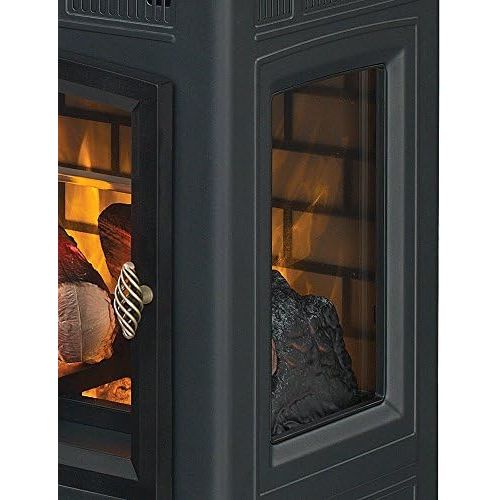  Duraflame 3D Infrared Electric Fireplace Stove with Remote Control - Portable Indoor Space Heater - DFI-5010 (Black)