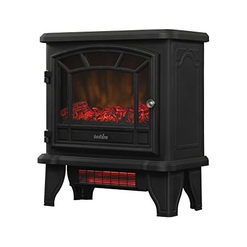  Duraflame DFI 550 22 Freestanding Infrared Quartz Fireplace Stove with Remote Control 1500W, Black