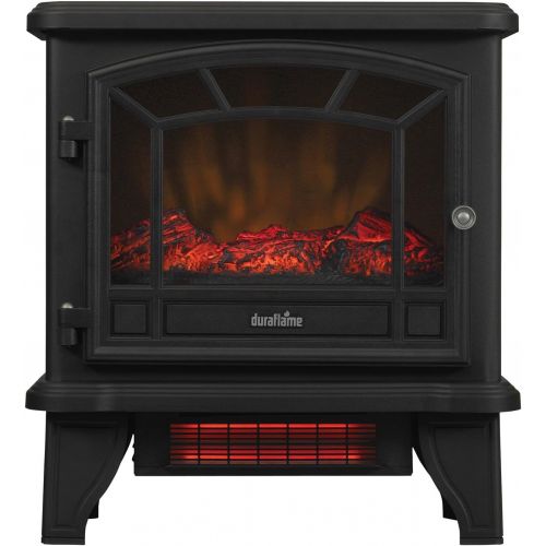  Duraflame DFI 550 22 Freestanding Infrared Quartz Fireplace Stove with Remote Control 1500W, Black