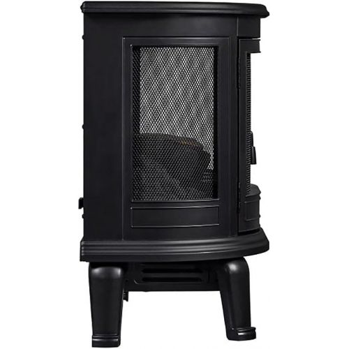  Duraflame 3D Black Curved Front, Infrared Electric Fireplace Stove with Remote Control Black Electric Portable Heater 1500W DFI 7117 01