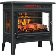 Duraflame 3D Infrared Electric Fireplace Stove with Remote Control Portable Indoor Space Heater DFI 5010 (Black)