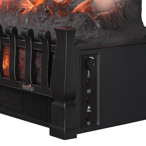  Duraflame Electric Duraflame DFI021ARU Electric Log Set Heater with Realistic Ember Bed, Black