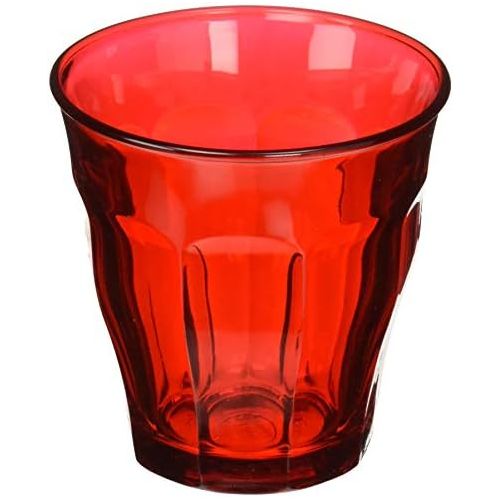  Duralex Picardie Colors Red 8.75 oz 25 Cl Glass Tumbler