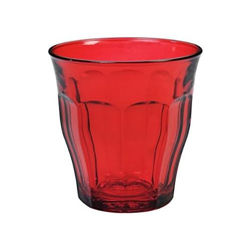  Duralex Picardie Colors Red 8.75 oz 25 Cl Glass Tumbler