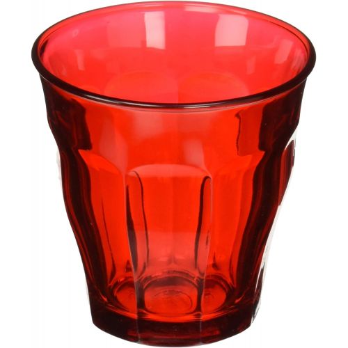  Duralex Picardie Colors Red 8.75 oz 25 Cl Glass Tumbler