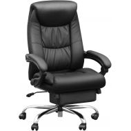 [아마존 핫딜] [아마존핫딜]Duramont Reclining Office Chair with Lumbar Support - High Back Executive Chair - Thick Seat Cushion - Ergonomic Adjustable Seat Height and Back Recline - Desk and Task Chair