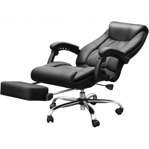  [아마존 핫딜] [아마존핫딜]Duramont Reclining Office Chair with Lumbar Support - High Back Executive Chair - Thick Seat Cushion - Ergonomic Adjustable Seat Height and Back Recline - Desk and Task Chair