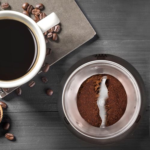  Duronic CG250 Kaffeemuehle/elektrische Gewuerzmuehle - abnehmbarer Behalter  75g Fassungsvermoegen  250W  Edelstahlklingen - Kaffee | Nuesse | Gewuerze | Krauter | Getreide | Trockenf