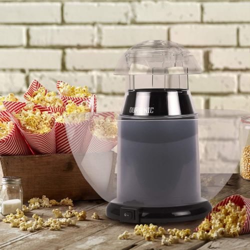  [아마존베스트]Duronic POP50 Popcorn Machine Hot Air Without Fat & Oil 1200 Watts Including Measuring Cup for 50 Grams of Corn Removable Bowl Oil Free Popcorn Low Calorie