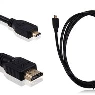 Durpower 3FT Micro HDMI Video/Audio Output HDTV TV Cable Lead Cord For GO Pro Hero 3+ CHDHN-302 CHBDC-302 HD Camera