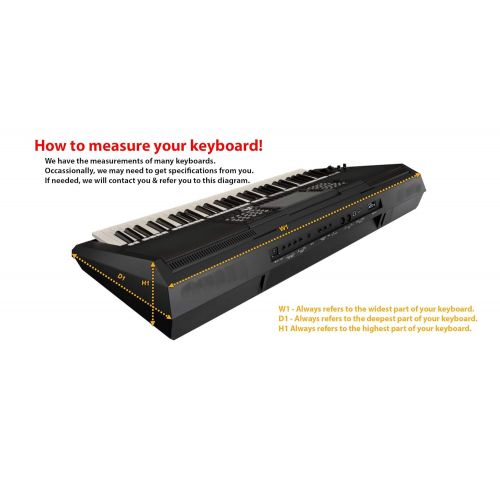  Dust Covers For You! Yamaha P-Series P-125 Music Keyboard Dust Cover by DCFY | Nylon - Padded