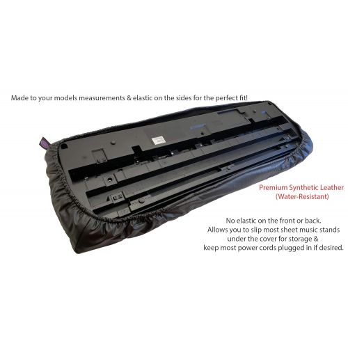  Dust Covers For You! Yamaha Portable Grand DGX-650 Music Keyboard Dust Cover by DCFY | Premium Synthetic Leather