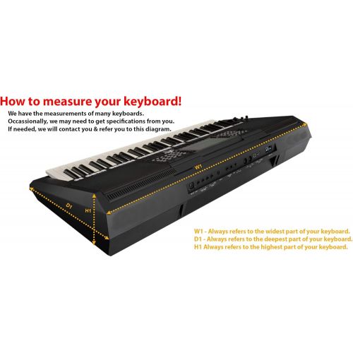  Dust Covers For You! Kurzweil Stage Piano Artis Music Keyboard Dust Cover by DCFY | Premium Synthetic Leather