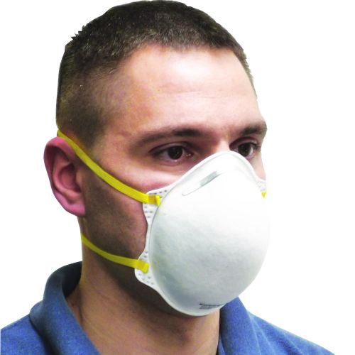  Dust mask AMMEX Cone-Style Face Mask - NIOSH Certified, One Size, White, Box of 20