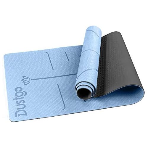  [아마존베스트]Dustgo Yoga Mat, Gym Mat, Non-Slip Sports Mat for Fitness, Pilates and Gymnastics with Carry Strap, Dimensions: 183 cm Length / 61 cm Width, 5 Colours
