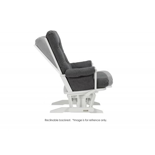  Dutailier Sleigh 0393 Glider Multiposition-Lock Recline with Nursing Ottoman Included