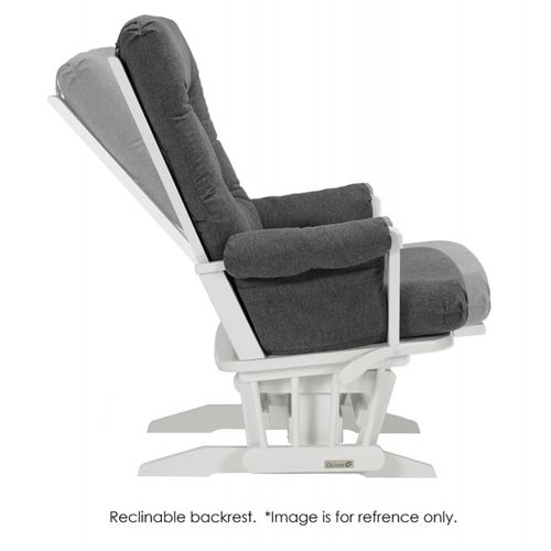  Dutailier Sleigh 0393 Glider Multiposition-Lock Recline with Nursing Ottoman Included