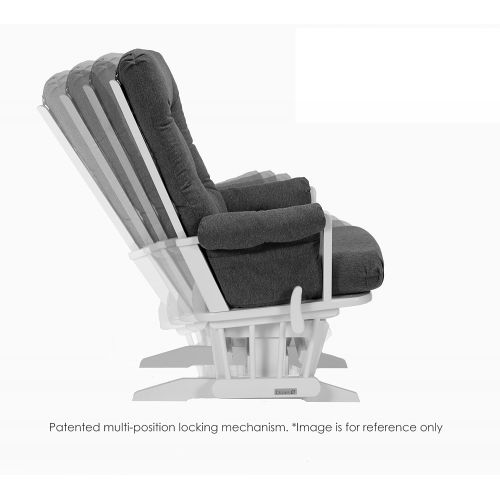  Dutailier Sleigh 0393 Glider Multiposition-Lock Recline with Nursing Ottoman Included