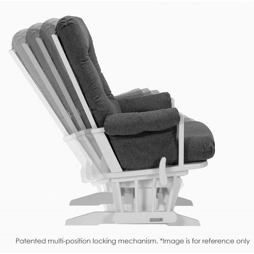  Dutailier Sleigh 0393 Glider Multiposition-Lock Recline with Nursing Ottoman Included