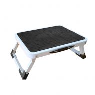 Duwee Foldable Step Stool With U-Shape Strong Legs,Unique Locking Mechanism Easy To Use (A, White)