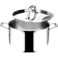 Duxtop Whole-Clad Tri-Ply Stainless Steel Stockpot with Lid, 6.5 Quart, Kitchen Induction Cookware