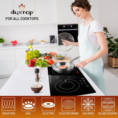  Duxtop Professional Stainless Steel Pots and Pans Set, 17PC Induction Cookware Set, Impact-bonded Technology