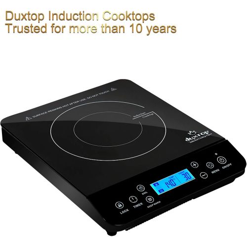  [아마존베스트]Duxtop Portable Induction Cooktop, Countertop Burner Induction Hot Plate with LCD Sensor Touch 1800 Watts, Black 9610LS BT-200DZ