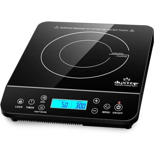  [아마존베스트]Duxtop Portable Induction Cooktop, Countertop Burner Induction Hot Plate with LCD Sensor Touch 1800 Watts, Black 9610LS BT-200DZ