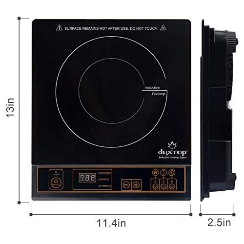  [아마존베스트]Duxtop 1800W Portable Induction Cooktop Countertop Burner, Gold 8100MC/BT-180G3