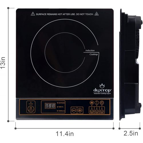  [아마존베스트]Duxtop 1800W Portable Induction Cooktop Countertop Burner, Gold 8100MC/BT-180G3