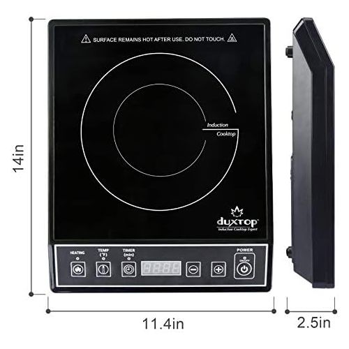  [아마존베스트]Duxtop 1800W Portable Induction Cooktop Countertop Burner, Black 9100MC/BT-M20B