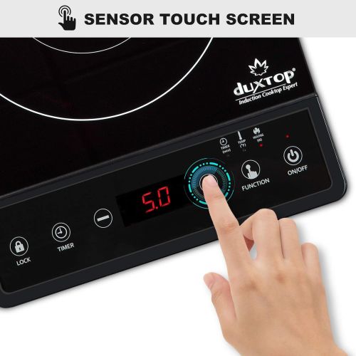  [아마존베스트]Duxtop Portable Induction Cooktop, Countertop Burner, Induction Burner with Timer and Sensor Touch, 1800W 8500ST E210C2