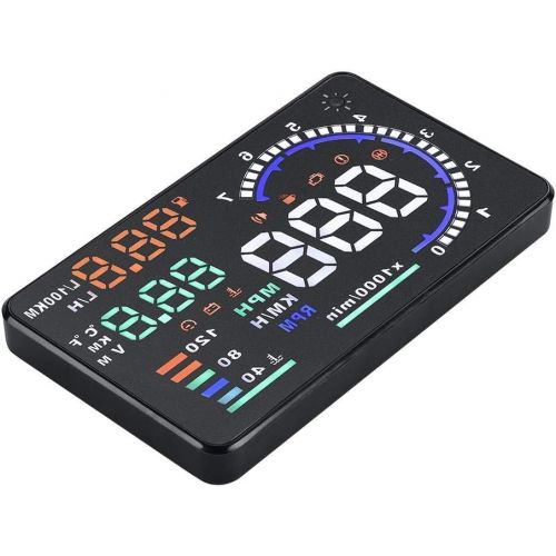  Dweekiy Head Up Display HUD, A8 5.5 Inch OBD II Car HUD Head Up Display, Car Windshied, Speed Display