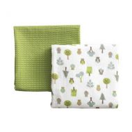 Dwell Studio DwellStudio 2 Pack Muslin Swaddles, Owls Multi (Discontinued by Manufacturer)