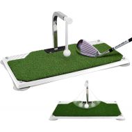 Dwelling With Pride Golf Practice Equipment - Golf Training with Irons & Clubs in Your Home Or Office - Golf Trainer with 5 Height for Golf Swing - Portable & Durable Golf Training Aids Swing