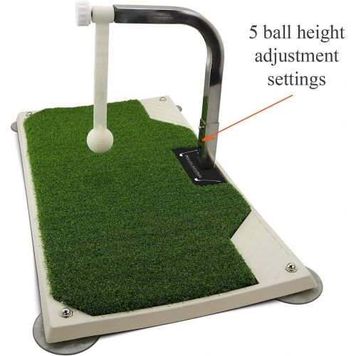  Dwelling With Pride Golf Practice Equipment - Golf Training with Irons & Clubs in Your Home Or Office - Golf Trainer with 5 Height for Golf Swing - Portable & Durable Golf Training Aids Swing