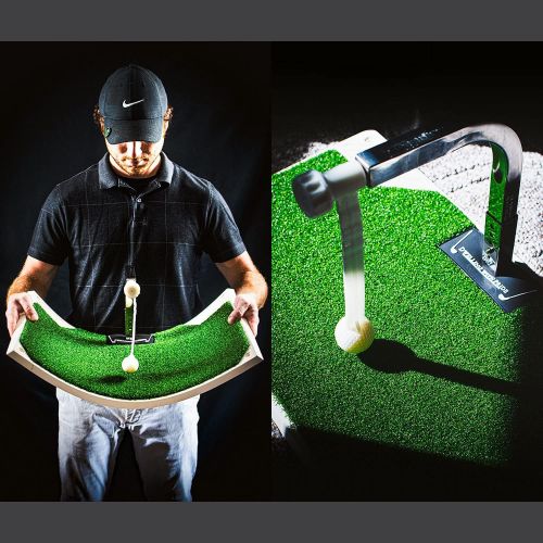  Dwelling With Pride Golf Practice Equipment - Golf Training with Irons & Clubs in Your Home Or Office - Golf Trainer with 5 Height for Golf Swing - Portable & Durable Golf Training Aids Swing