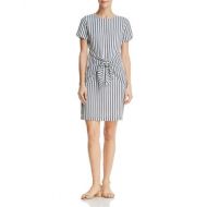 Dylan Gray Striped Tie-Front Dress