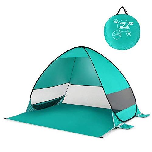  Dylisy dylisy Automatische Up Strandzelt Cabana Tragbare UPF 50+ Sun Shelter Camping Angeln Baldachin Outdoor Camping Wandern Zelte