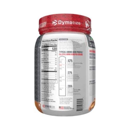  Dymatize ISO 100 Whey Protein Powder Isolate, Birthday Cake, 5 lbs